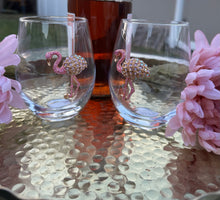 Load image into Gallery viewer, Rachel Zoe Flamingo Wine Glass (Set of 2)
