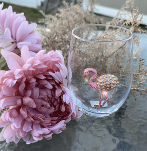 Rachel Zoe Flamingo Wine Glass (Set of 2)