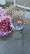 Load and play video in Gallery viewer, Rachel Zoe Flamingo Wine Glass (Set of 2)
