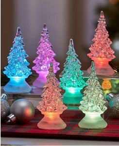 Color Changing Miniature Christmas Trees (3 Trees Included) - Touch of Glam Home Decor