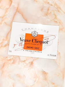 Veuve Cliquot Cutting Board/Wall Art - Orange - Touch of Glam Home Decor