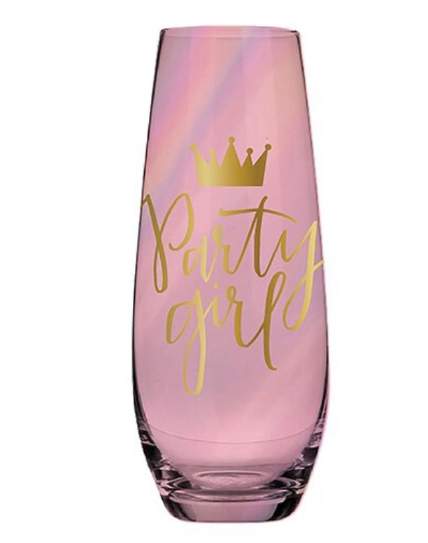 Party Girl Champagne Glass - Touch of Glam Home Decor