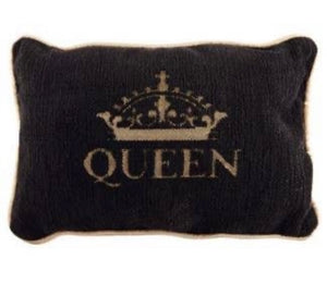 Black and Gold Queen pillow
