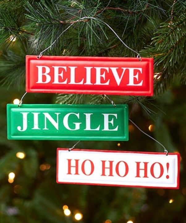 Christmas Signs Ornament - Touch of Glam Home Decor