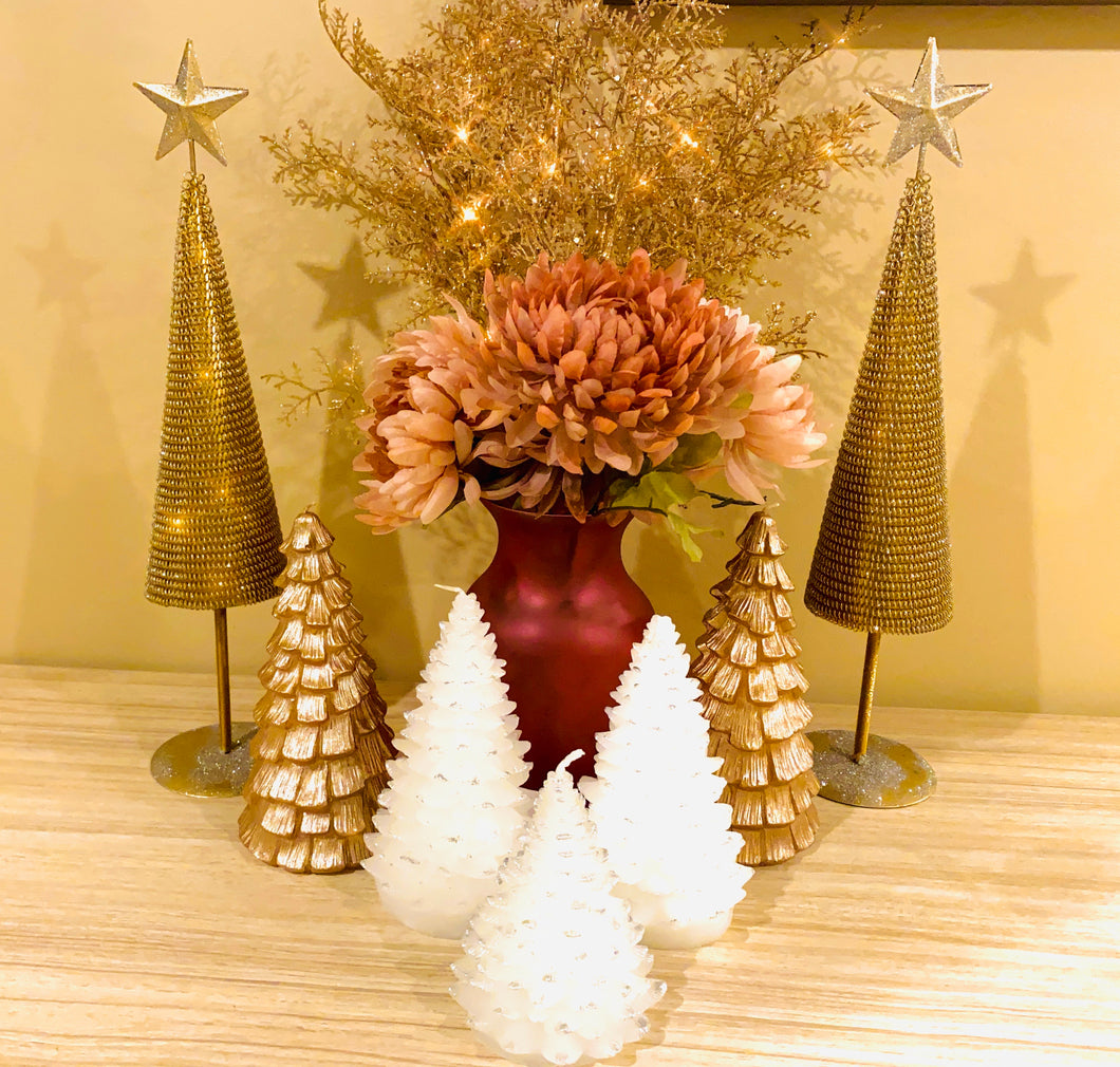 Gold Metal Christmas Tree - Touch of Glam Home Decor