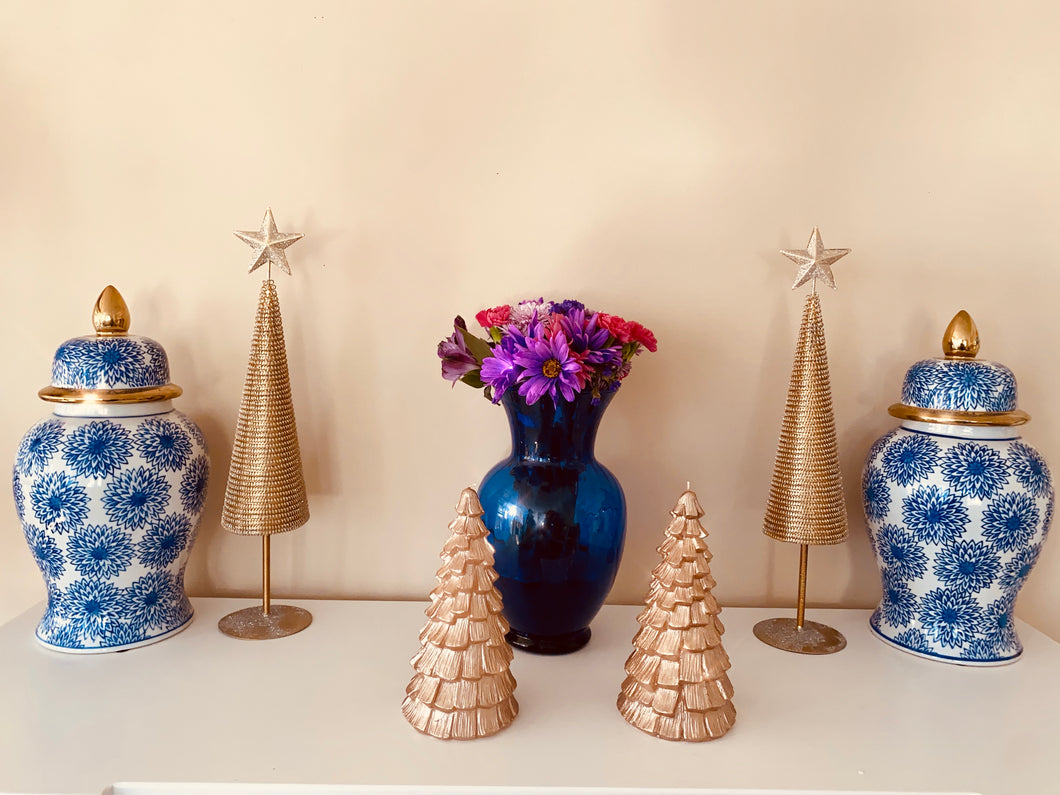 Christmas Tree Candle  (Gold) - Touch of Glam Home Decor