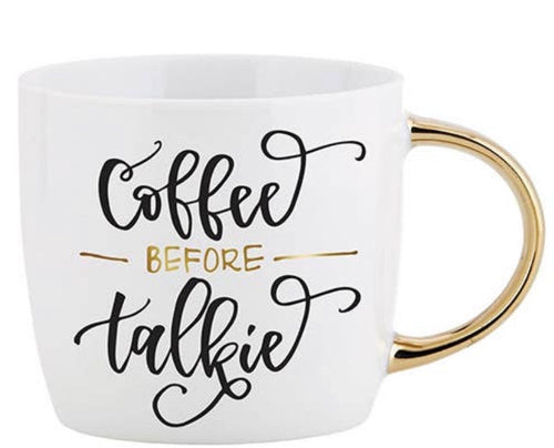 Coffee Before Talkie Mug - Touch of Glam Home Decor